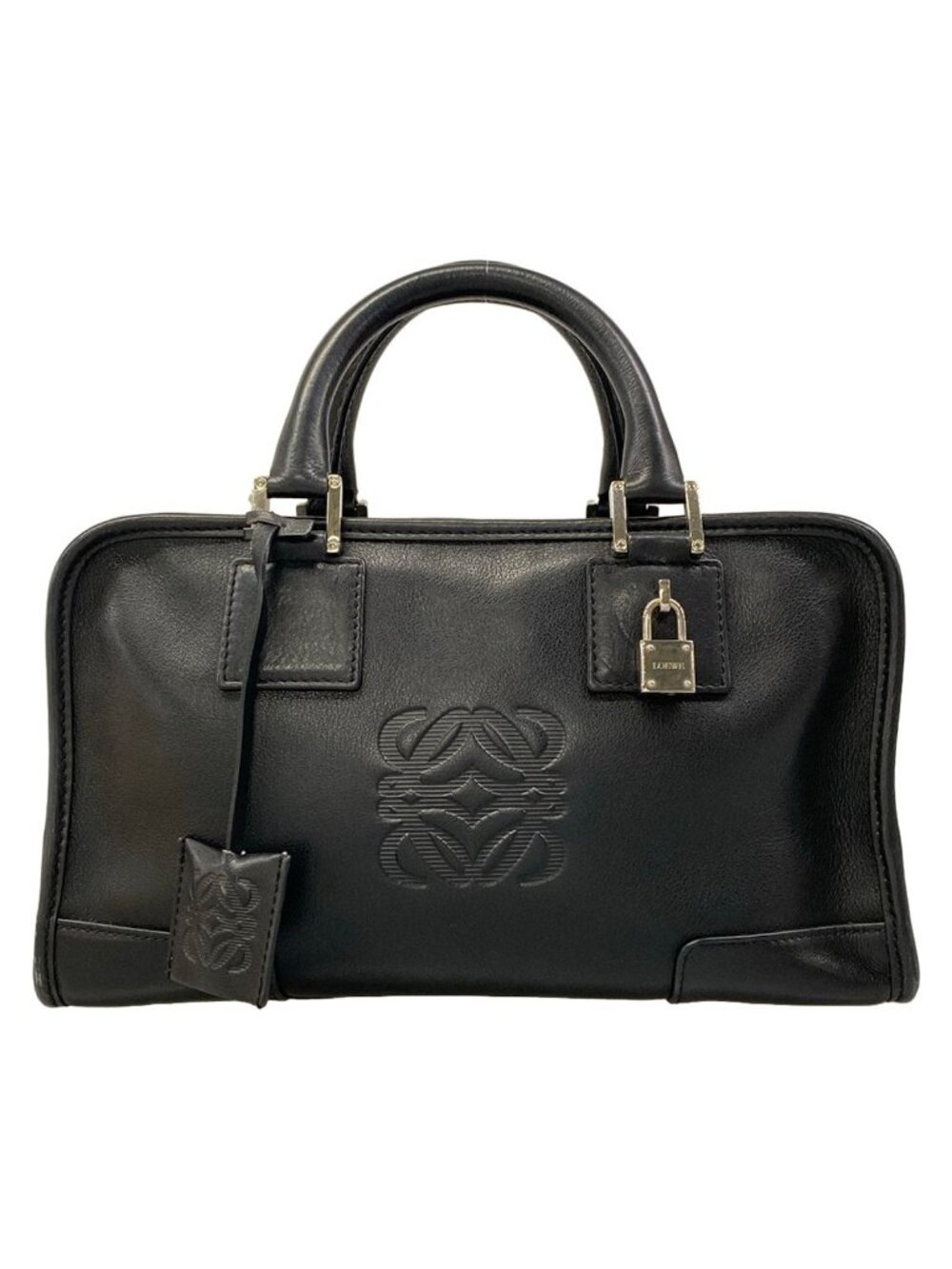 Loewe Handbag Amazona 28 Black Leather
